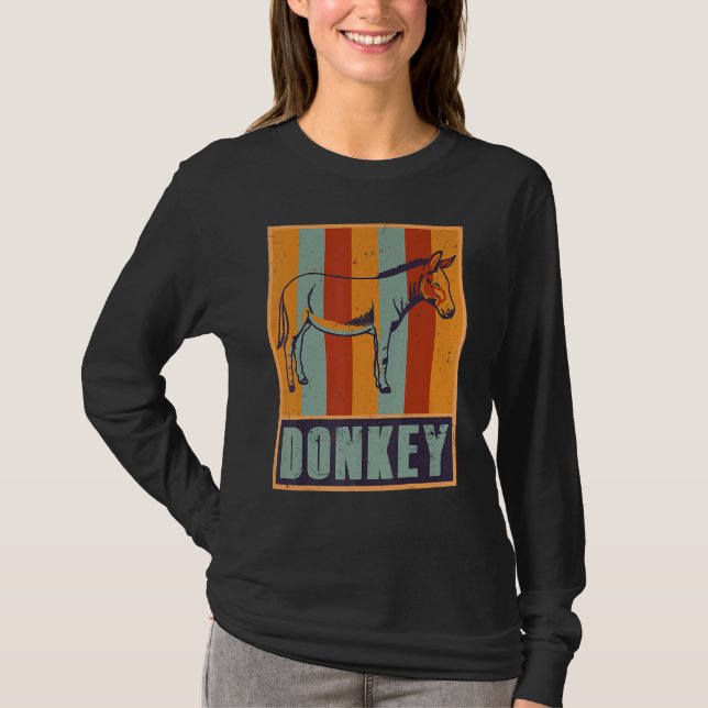 Camiseta Donkey Mule Fazenda Zookeeper Pet (Frente)