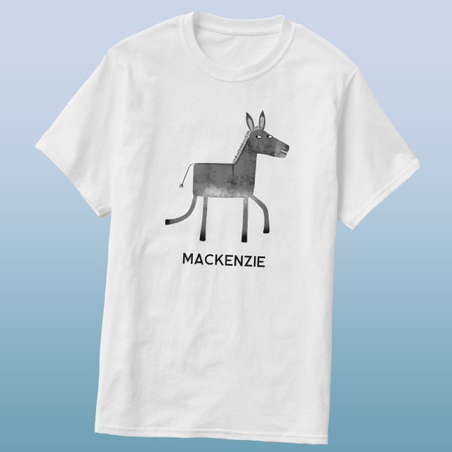 Camiseta Donkey Personalizado (Fun personalized custom name donkey t-shirt)