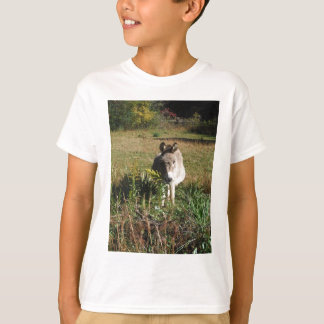 Camiseta Donkey Picting Yellow Autumn Wildflower