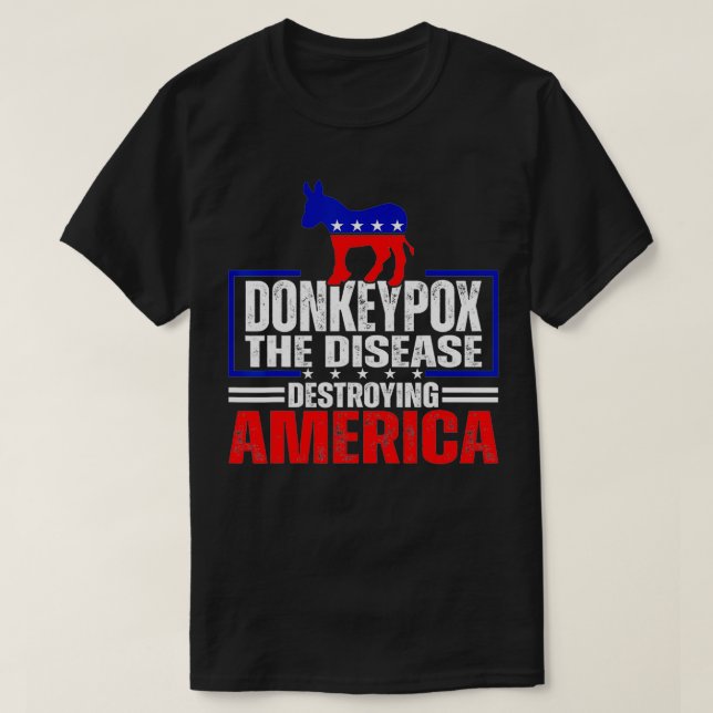 Camiseta Donkey Po A Doença Destruindo A Ante Engraçada Ame (Frente do Design)
