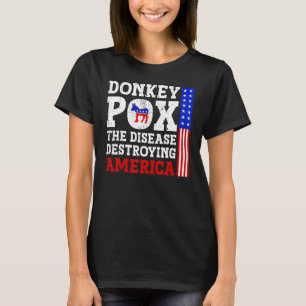 Camiseta Donkey Pox A Doença Destruindo a América Donkeypo