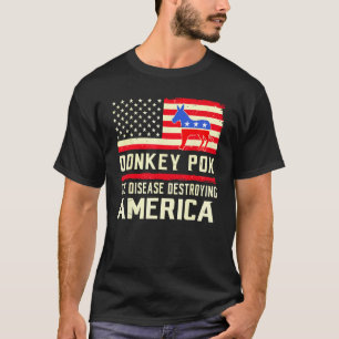 Camiseta Donkey Pox A Doença Destruindo a América Donkeypo