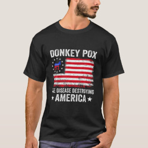 Camiseta Donkey Pox A Doença Destruindo A América Engraçado