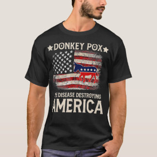 Camiseta Donkey varre a doença destruindo a américa.