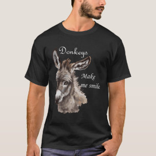 Camiseta Donkeys Me Faz Sorrir Miniatura Donkey Mini Donkey