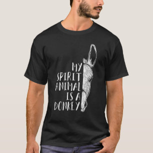 Camiseta Donkeys Roupas Roupas Dando Meu Animal Espirituoso