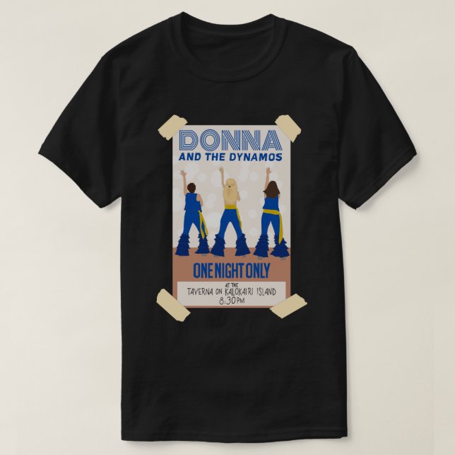 Camiseta Donna e Dynamos Mamma Mia Aqui Vamos De Novo S (Frente do Design)