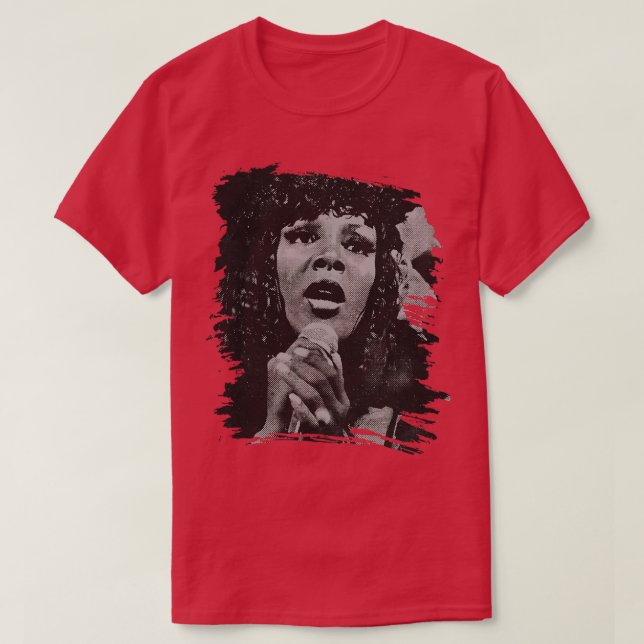 Camiseta Donna Summer Retro Poster (Frente do Design)