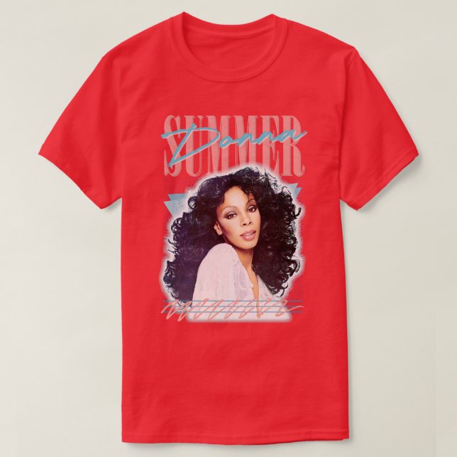 Camiseta Donna Summer Retro Style Fan Art Design (Frente do Design)