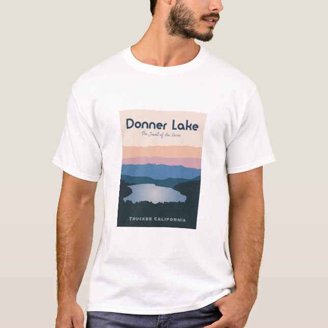 Camiseta Donner Lake Viagens vintage (Frente)