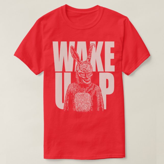 Camiseta Donnie Darko - Acordar branco (Frente do Design)