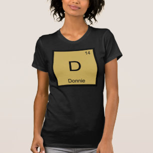 Camiseta Donnie Nome Elemento Químico Tabela Periódica