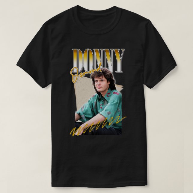 Camiseta Donny Osmond Retro Aestético Fan Design (Frente do Design)