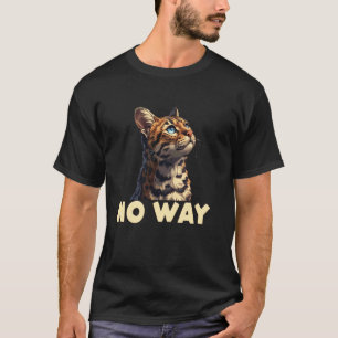 Camiseta Dono bengal Teimoso gato bengala NÃO INTERESSADO F