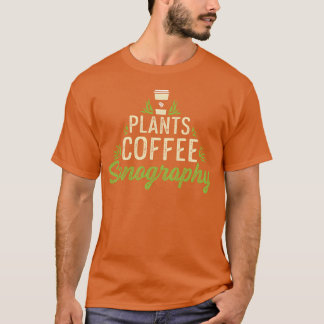 Camiseta Dono da Loja de Café de Sonografia de Plantas Pres