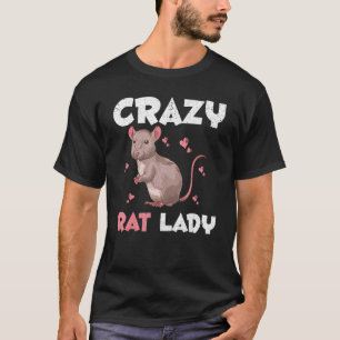 Camiseta Dono de animais de estimação Rato louco