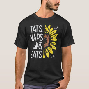 Camiseta Dono de Animal de Estimação Gatos e Girassóis de S