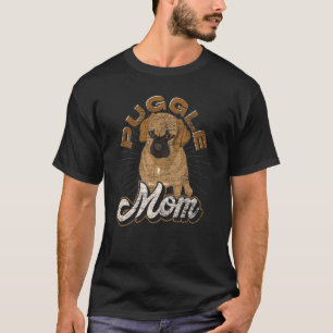 Camiseta Dono de Animal Puggle Mãe Cachorro Dono de Cacho
