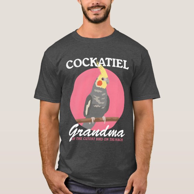 Camiseta Dono de aves da Cockatiel, vovó da Cockatiels (Frente)