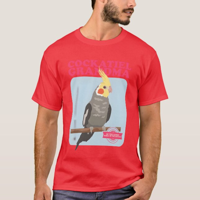 Camiseta Dono de aves da Cockatiel, vovó da Cockatiels, ami (Frente)
