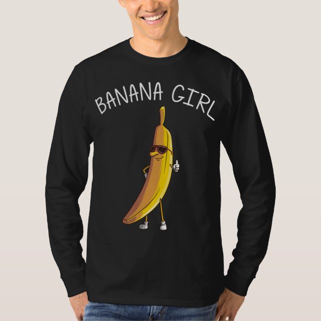 Camiseta Dono De Banana Engraçado Para Garotas Frutas Comer (Frente)