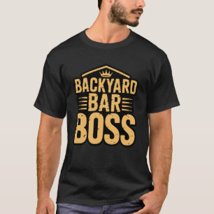 Camiseta Dono de Bar de Galpão de Quintal Pub de Jardim