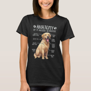 Camiseta Dono de Cachorro Anatomia do Golden Retriever