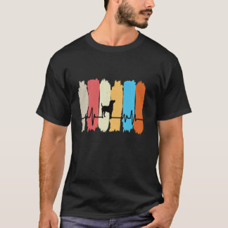 Camiseta Dono de Cachorro Arte de Pincelada de Batimento Ca
