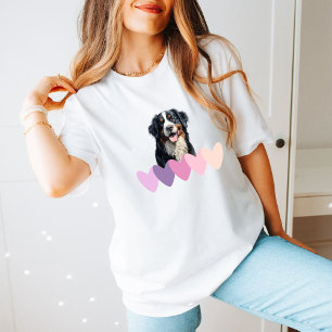 Camiseta Dono de Cachorro da Montanha Bernese minimalista c