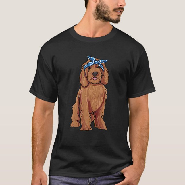 Camiseta Dono de Cachorro de Cockerdoodle Presente - Adoro  (Frente)