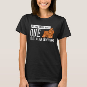 Camiseta Dono de Cachorro de Filhotes de Cocker Spaniel Ing
