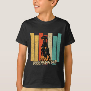 Camiseta Dono de Cachorro Dobermann de Orelha Natural Vinta