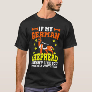 Camiseta Dono de Cachorro Macho Pastor Alemão Fofo