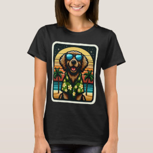 Camiseta Dono de Cachorro Retriever de Cabelo Ondulado Engr