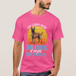 Camiseta Dono de cachorro UMA VIDA MALINOIS É SEM SENTIDO M