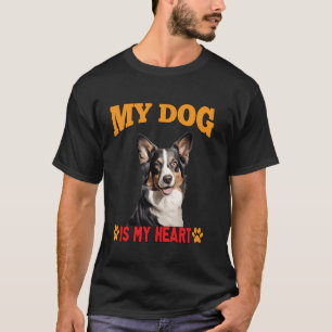 Camiseta Dono de Cão Cardigan Welsh Corgi Design Meu Cachor