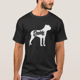 Camiseta Dono de Cão Corso Pai Homem Proprietário de Cachor