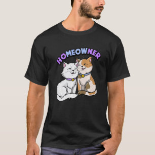 Camiseta Dono de Casa Gato Fofo Gato  Dono de Gato