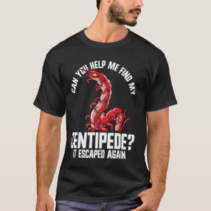 Camiseta Dono de Centopéia Artrópode Inseto Cercado Gigante