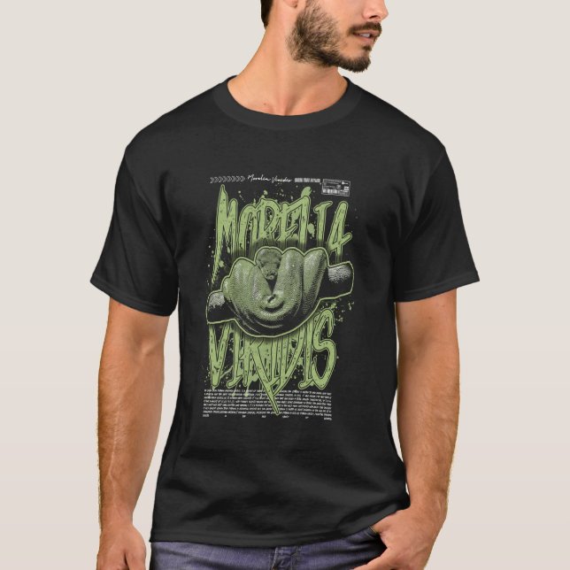 Camiseta Dono de Cobra Python de Árvore Verde Streetwear Ré (Frente)