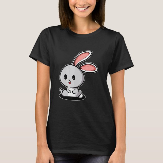 Camiseta Dono de Coelho Sentado de Bunny (Frente)