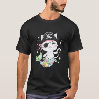 Camiseta Dono de Gatinho Pirata Sereia Amante de Gatos Home