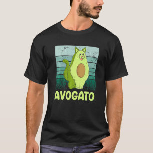 Camiseta Dono de Gato Avogato Gato Vegano Vegetariano Kitte