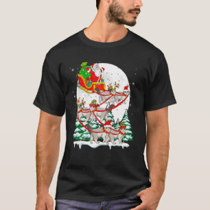Camiseta Dono de Gato de Natal Papai Noel Trenó Rena Gatos