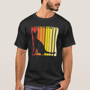 Camiseta Dono de gato marrom Havana retrô