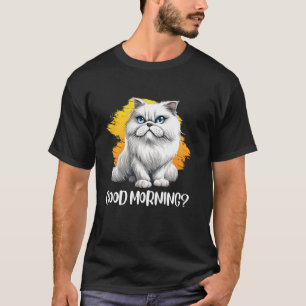 Camiseta Dono de Gato Persa BOM DIAß Gatos Persas Engraçado