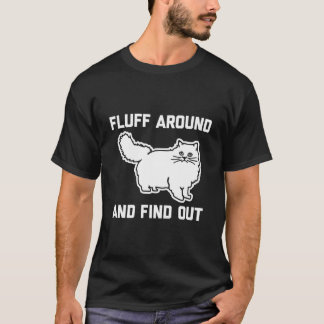 Camiseta Dono de Gato Persa Descobrir ao Redor do Fluff