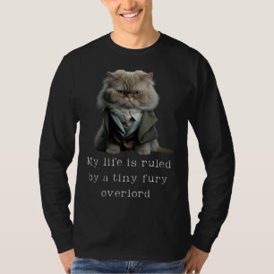 Camiseta Dono de Gato Persa Minha Vida é Governada por uma
