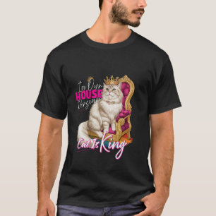 Camiseta Dono de Gato Persa NESTA CASA O GATO PERSA