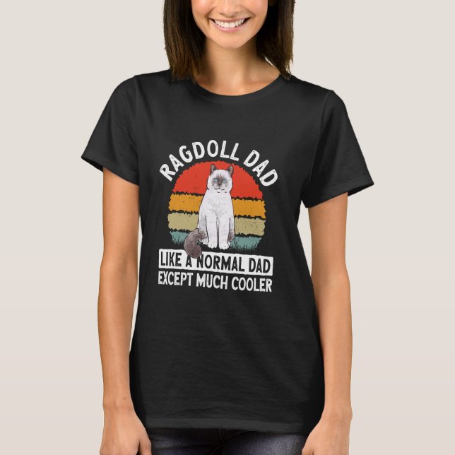 Camiseta Dono de Gato Ragdoll Pai Ragdoll (Frente)